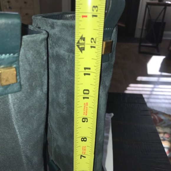 NWT Stuart Weitzman Casey Suede Boot Dark Green Size 5.5 - Picture 7 of 8